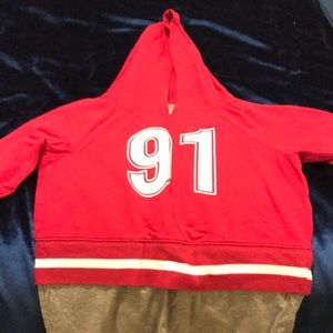 Pink #91 hoodie